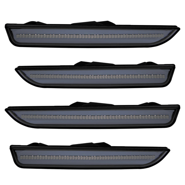 Oracle 10-14 Ford Mustang Concept Sidemarker Set - Tinted - Ebony/Black (UA)