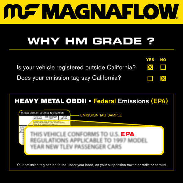 MagnaFlow Conv DF '96-'98 Mustang 4.6L 6-Cats