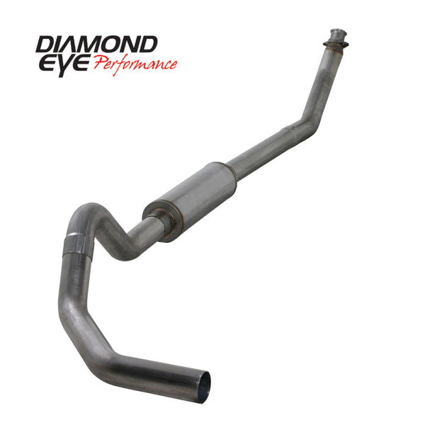Diamond Eye KIT 4in TB MFLR RPLCMENT PIPE SGL SS: 94-02 DODGE CUMMINS 5.9L