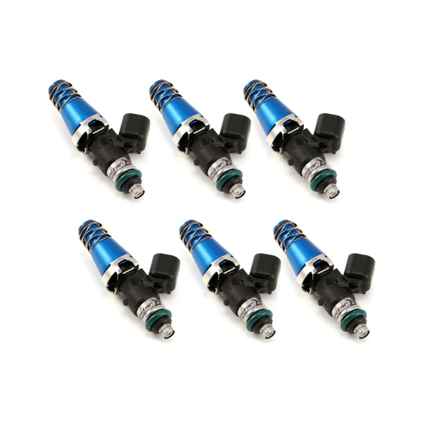 Injector Dynamics 1340cc Injectors-60mm Length-11mm Blue Top-14mm Low O-Ring(Mach to 11mm)(Set of 6)