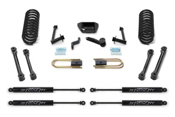 Fabtech 07-08 Dodge 2500/3500 4WD 6.7L Diesel w/Auto 6in Perf. System w/Stealth Shocks