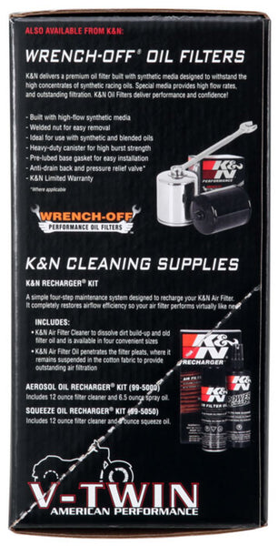 K&N 01-15 Harley-Davidson Touring 96 / 103 / 08-15 Bright Aircharger Performance Intake