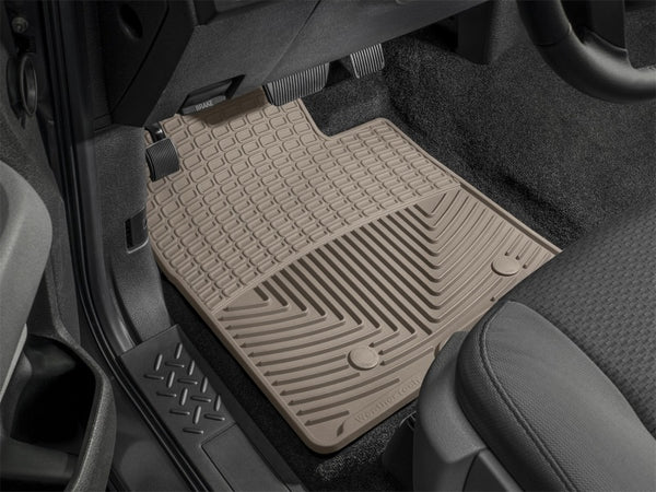 WeatherTech 12-13 Ford Mustang Front Rubber Mats - Tan