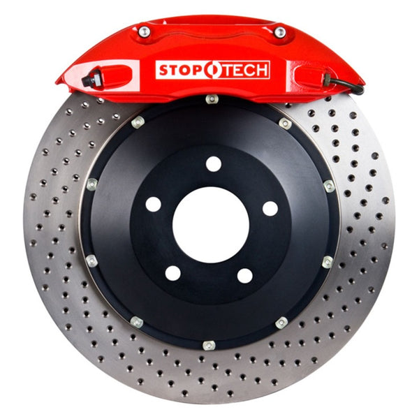 StopTech 94-04 Ford Mustang Front BBK Red ST-40 355x32mm Drilled Rotors