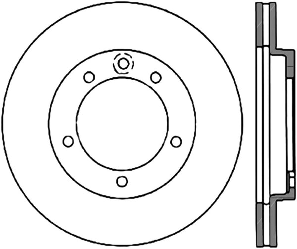 StopTech 94-96 Dodge Stealth / 6/93-99 Mitsubishi 3000GT VR4 Slotted & Drilled Right Rear Rotor