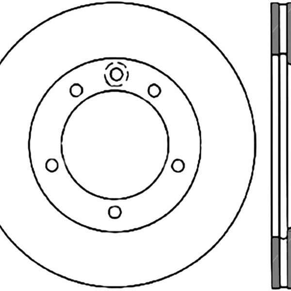 StopTech 94-96 Dodge Stealth / 6/93-99 Mitsubishi 3000GT VR4 Slotted & Drilled Right Rear Rotor