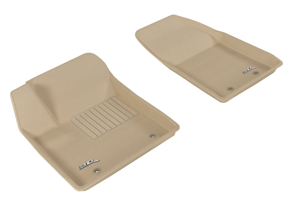 3D MAXpider 2012-2014 Chrysler/Dodge 200/Avenger Kagu 1st Row Floormat - Tan