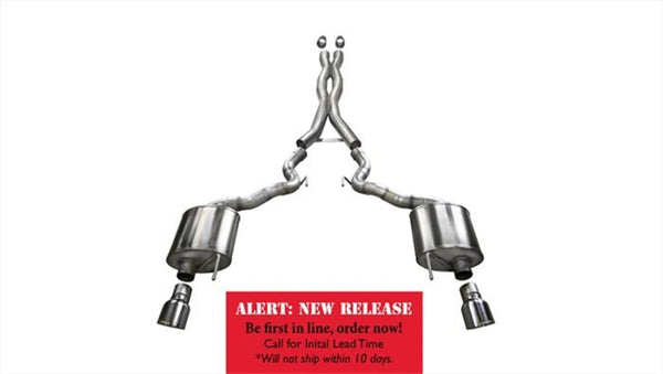 Corsa 15-16 Ford Mustang GT Convertible 5.0L V8 Polished Xtreme Dual Rear Exit Exhaust