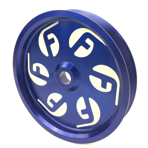 Fleece Performance Dodge Cummins Dual Pump Pulley (For Use w/ FPE Dual Pump Bracket) Blue