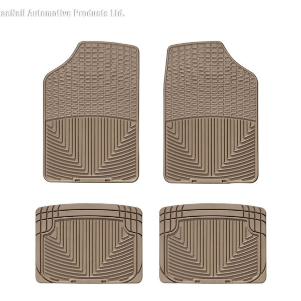 WeatherTech 66-92 Dodge Monaco Front and Rear Rubber Mats - Tan