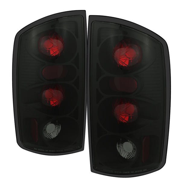 Spyder Dodge Ram 02-06 1500/Ram 2500/3500 03-06 Euro Style Tail Lights Black Smoke ALT-YD-DRAM02-BSM