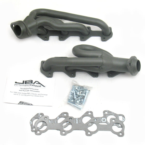 JBA 02-03 Dodge RAM 4.7L PowerTech 1-1/2in Primary Ti Ctd Cat4Ward Header