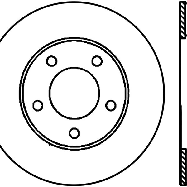 StopTech 05-14 Ford Mustang Cryo-Stop Rear PremiumRotor