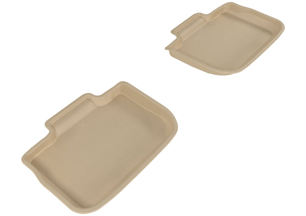 3D MAXpider 2011-2020 Dodge/Chrysler Charger/300/300C Kagu 2nd Row Floormats - Tan