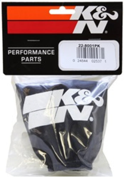 K&N Universal Precharger Air Filter Wrap - Round Straight - Black - 11in ID x 4in H