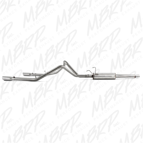 MBRP 2003 Dodge Ram Hemi 1500 5.7L SC/CC-SB Cat Back Dual Split Rear