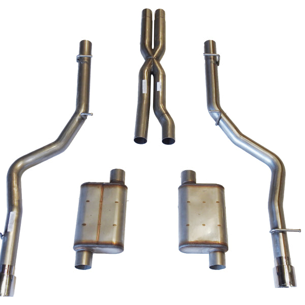 JBA 05-10 Chrysler/Dodge Cars 6.1L 409SS Dual Rear Exit Cat-Back Exhaust