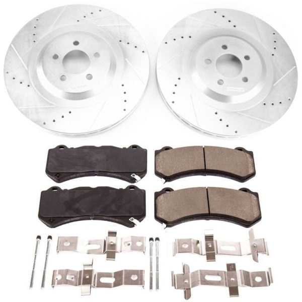 Power Stop 15-19 Dodge Challenger Front Z23 Evolution Sport Brake Kit