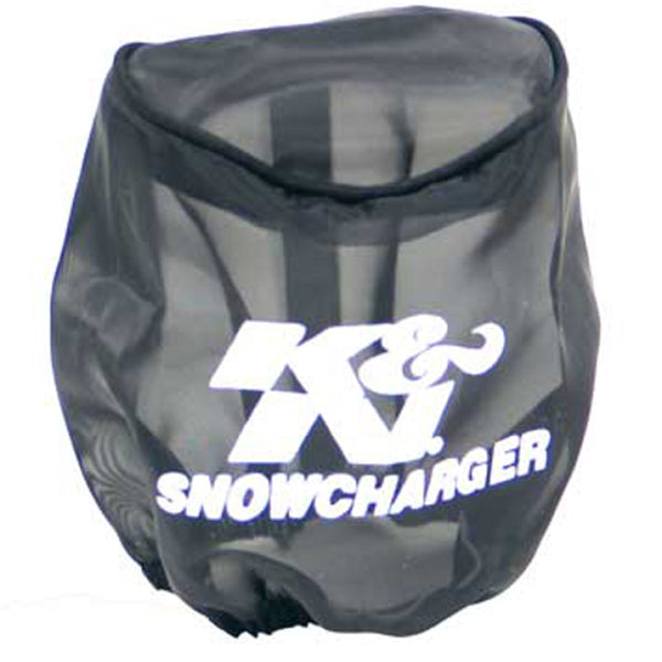 K&N Snowcharger Air FIlter Wrap Round Tapered Black - 4.5in Base ID x 3in Top ID x 4in H
