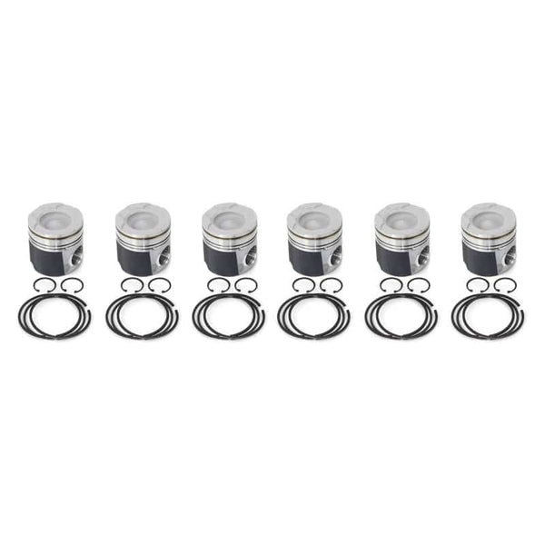 Industrial Injection 04.5-07 Dodge 24V STD Piston w/ Rings/Wrist Pins/Clips Coated / Chamfered - Set