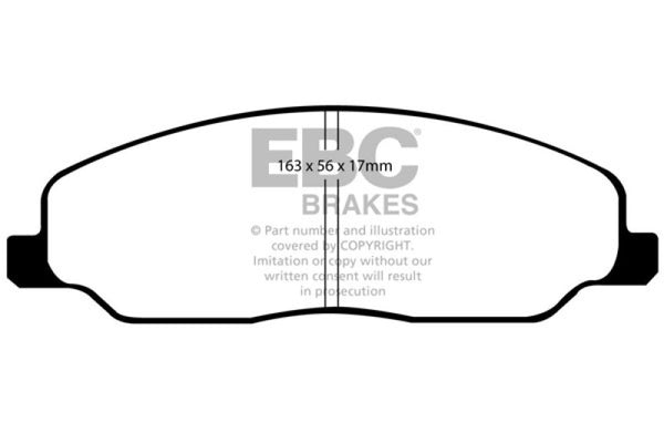 EBC 05-10 Ford Mustang 4.0 Orangestuff Front Brake Pads