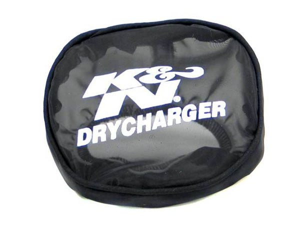 K&N Drycharger Air Filter Wrap - Round Tapered - Black - 4in Base ID x 3.75in Top ID x 1.5in H