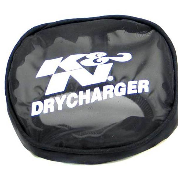 K&N Drycharger Air Filter Wrap - Round Tapered - Black - 4in Base ID x 3.75in Top ID x 1.5in H