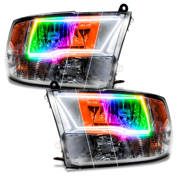 Oracle 09-17 Dodge Ram Sport ColorSHIFT+ SWITCHBACK HL - Chrome - ColorSHIFT w/o Controller