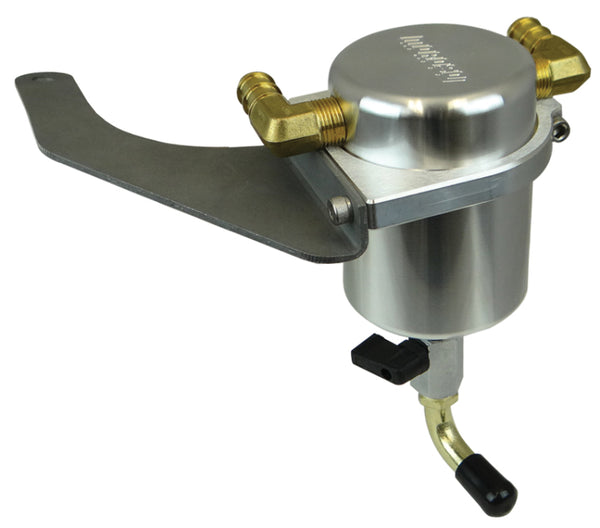 Moroso 15-19 Ford Mustang EcoBoost Air/Oil Separator Catch Can - Large Body - Billet Aluminum