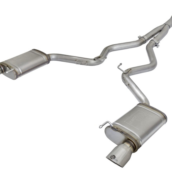 aFe MACHForce XP Exhausts Cat-Back SS-304 EXH w/ Polished Tips 15-16 Ford Mustang EcoBoost 2.3L (t)