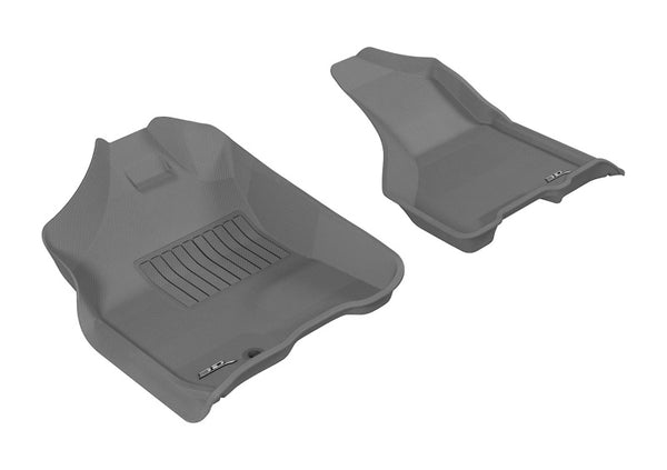 3D MAXpider 2009-2012 Dodge Ram 1500 Crew Cab/2500/3500/Crew Cab Kagu 1st Row Floormat - Gray