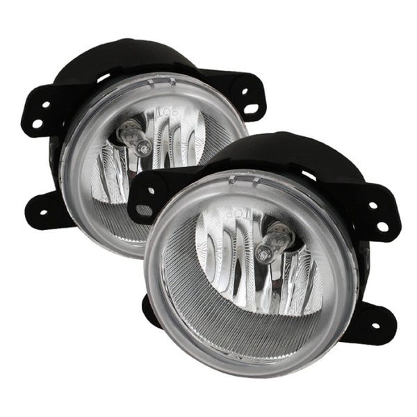 Spyder Dodge Magnum 05-08/Journey 09-10 Jeep Wrangler 07-09 OEM Fog Lights W/Switch Clear FL-DM05-C