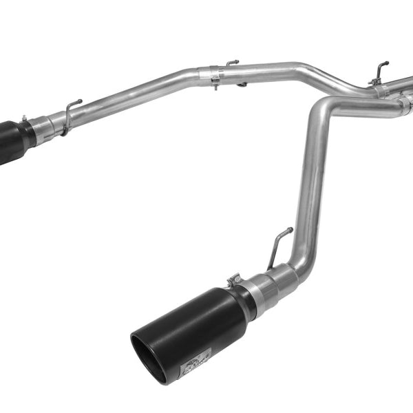 aFe MACHForce XP DPF-Back Exhaust 3in SS w/ 6in Black Tips 2014 Dodge Ram 1500 V6 3.0L EcoDiesel