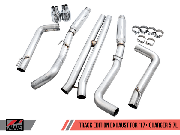 AWE Tuning 17+ Dodge Charger 5.7 Track Edition Exhaust - Chrome Silver Tips