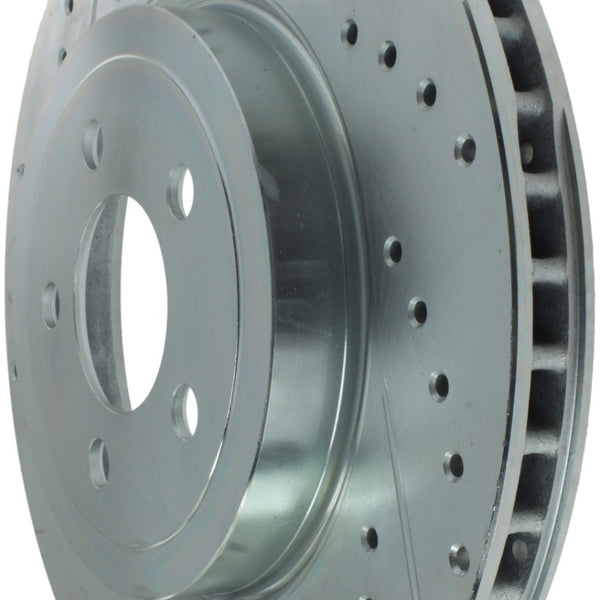 StopTech Select Sport 10-14 Dodge Challenger Drilled and Slotted Front Right Brake Rotor