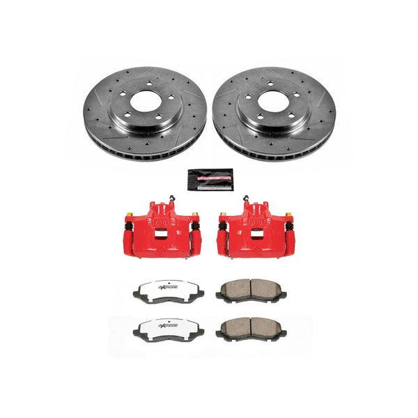 Power Stop 07-12 Dodge Caliber Z26 Street Kit w/ Calipers - Front