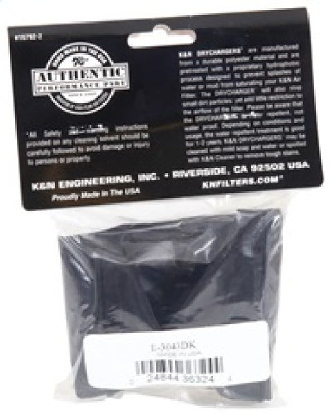 K&N Black Drycharger Silicone Treated Air Filter Wrap - Black