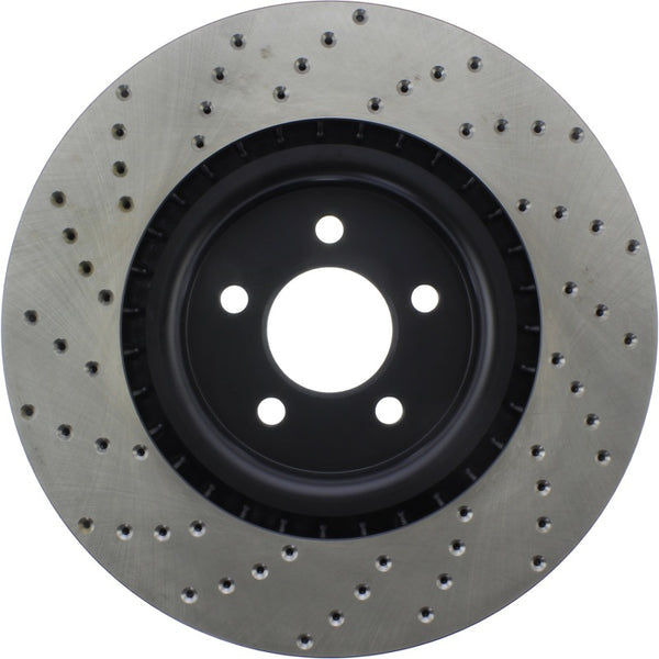 StopTech 07-13 Mustang Shelby / 10-13 GT / 12-13 Boss 302 Fr Left Drilled CRYO-STOP Brake Rotor