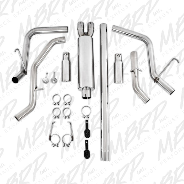 MBRP 2006-2008 Dodge Ram Hemi 1500 5.7L SC/CC-SB Cat Back Dual Split Side