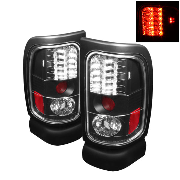 Spyder Dodge Ram 1500 94-01/Ram 2500/3500 94-02 LED Tail Lights Black ALT-YD-DRAM94-LED-BK