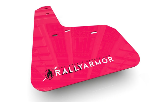 Rally Armor 2016-21 Dodge Durango RT SRT Pink Mud Flap BCE White Logo