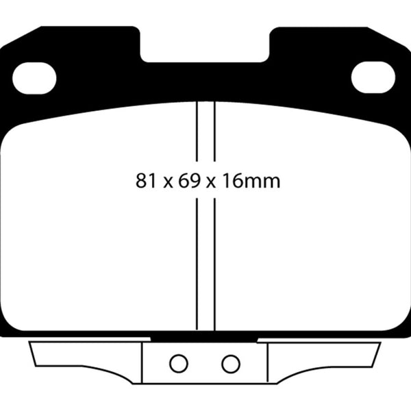 EBC 94-96 Dodge Stealth 3.0 4WD Yellowstuff Rear Brake Pads