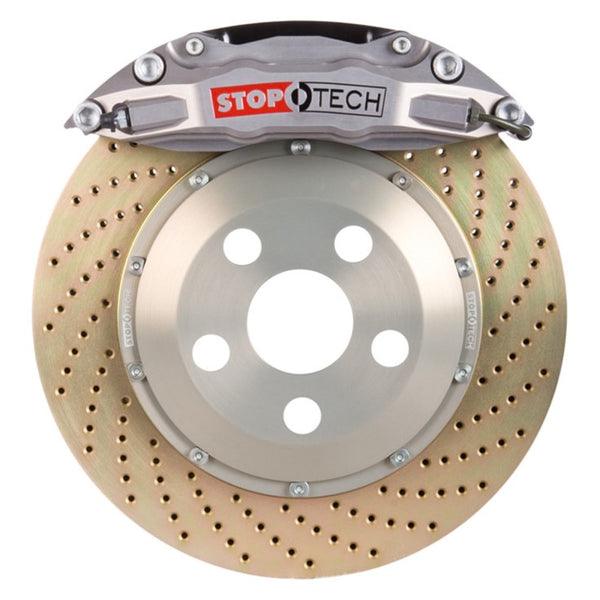 StopTech 91-96 Dodge Stealth AWD Front BBK - ST-40 Trophy Caliper / 2pc Zinc Drilled 355x32mm Rotor