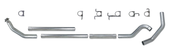 Diamond Eye KIT 4in TB MFLR RPLCMENT PIPE SGL SS: 94-02 DODGE CUMMINS 5.9L