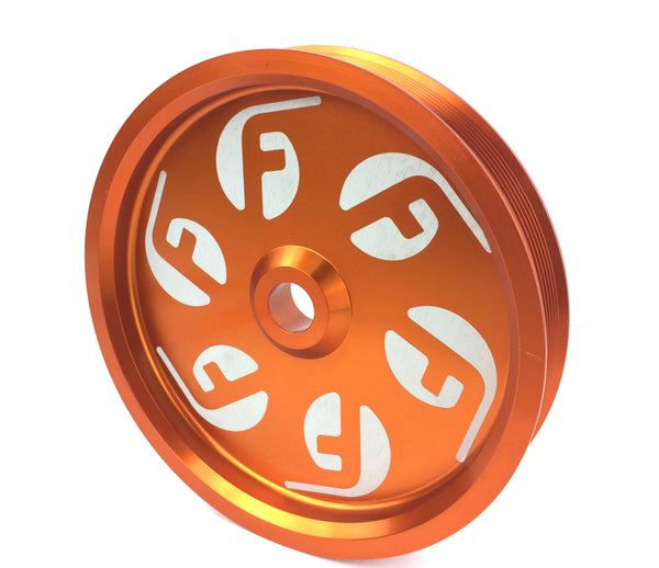 Fleece Performance Dodge Cummins Dual Pump Pulley (For Use w/ FPE Dual Pump Bracket) Orange