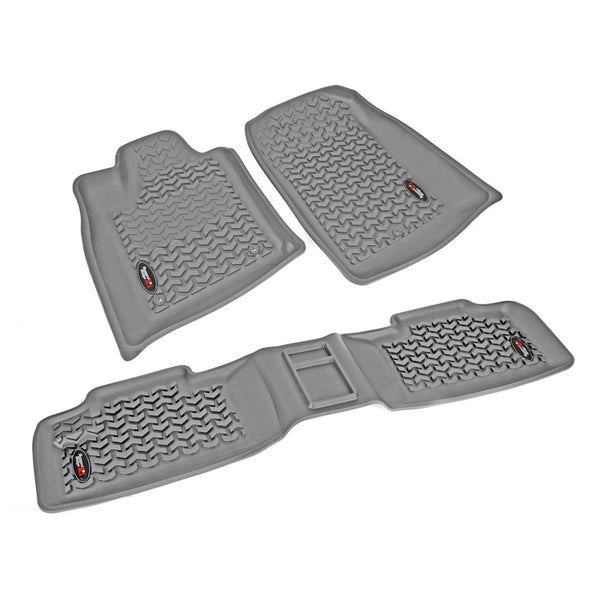 Rugged Ridge Floor Liner Front/Rear Gray 2011-2017 Dodge / Jeep Durango / Grand Cherokee WK2