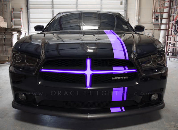 Oracle 11-14 Dodge Charger Illuminated Grille Crosshairs - UV/Purple