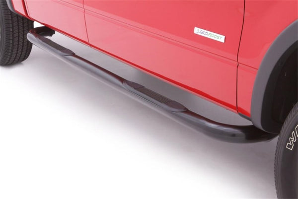 Lund 2009+ Dodge Ram 1500 Quad Cab 3in Round Bent Steel Nerf Bars - Black