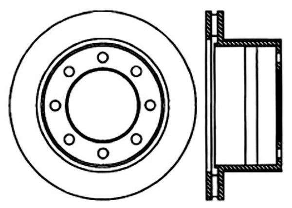 StopTech Cryo Slotted Sport Brake Rotor 01-02 Dodge Ram 2500/3500 Pickup