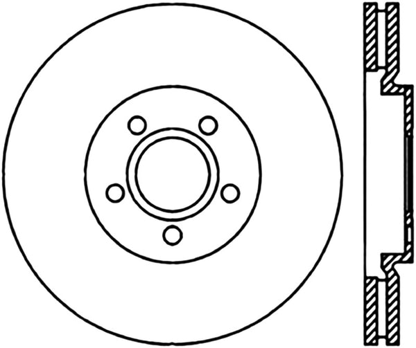 StopTech Power Slot 03-05 Dodge SRT4 Front Left CRYO Rotor